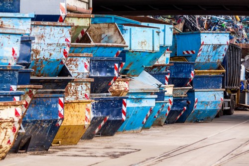 Commercial skip parked at a Bayswater business site
