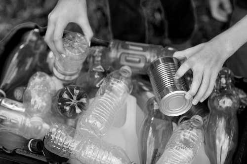 Professional site clearance equipment in operation