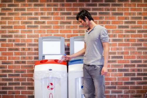 Community members participating in a Bayswater recycling program
